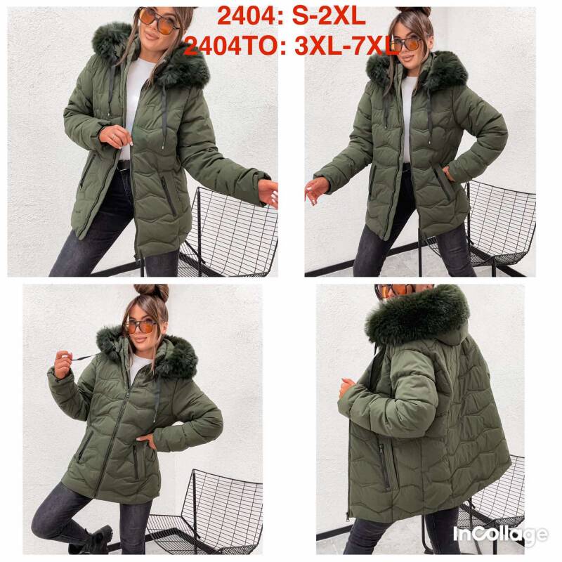 Kurtki damskie cienki Roz 3XL-7XL, 1 Kolor Paczka 5 szt
